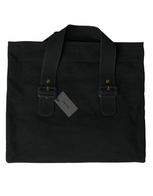  - Chic Black Denim Tote for Everyday Elegance