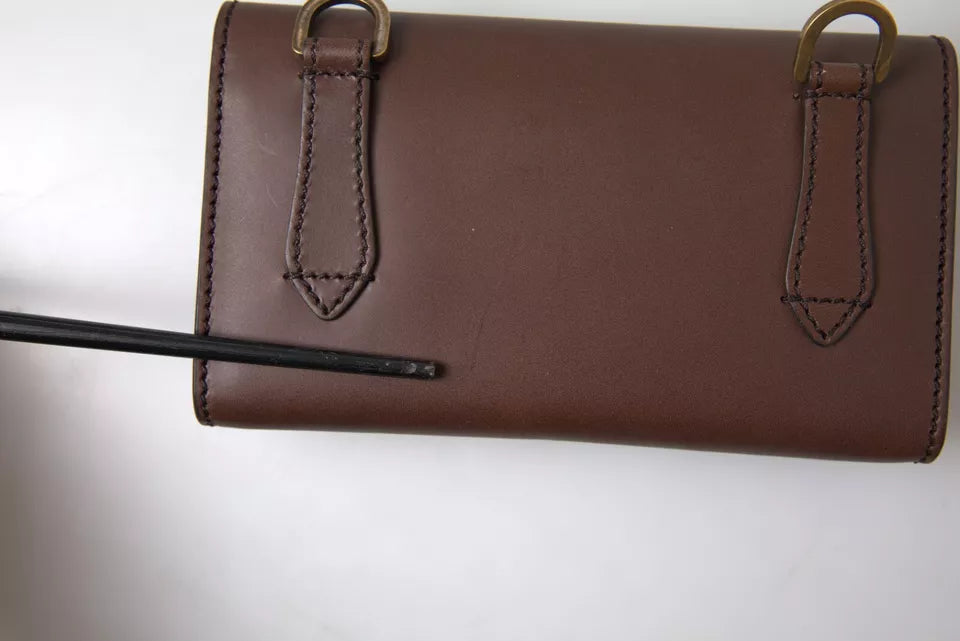  - Elegant Leather Shoulder Bag in Rich Brown