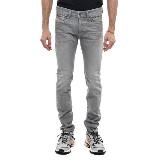  - Gray Cotton Jeans & Pant