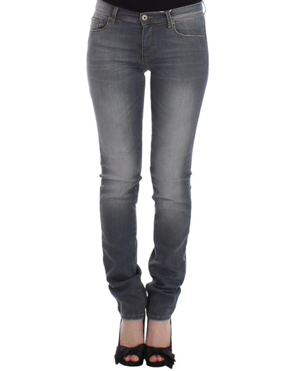  - Chic Gray Slim-Fit Skinny Jeans