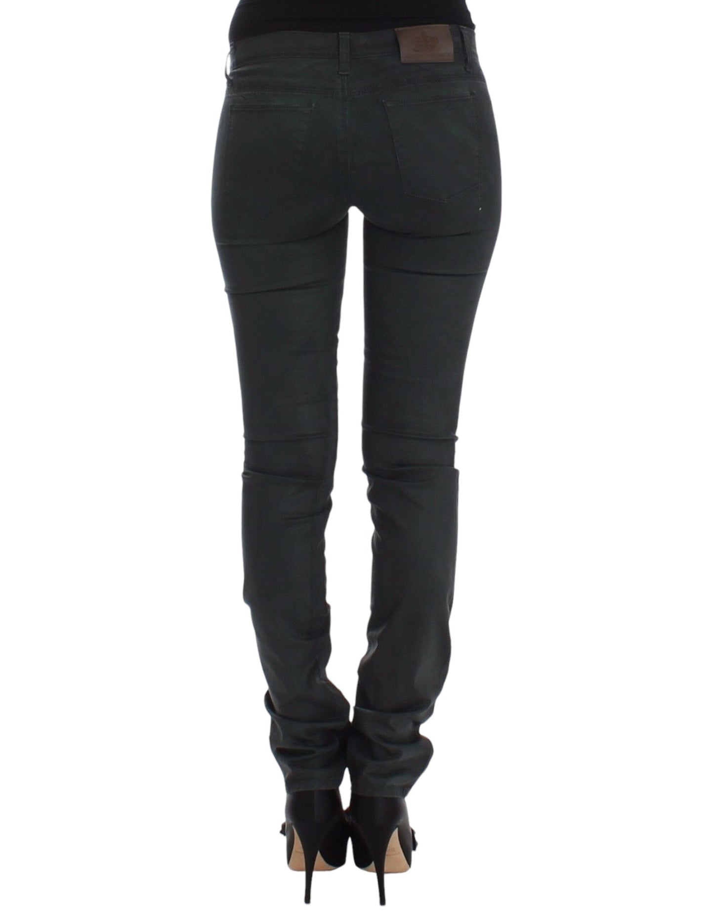  - Elegant Dark Green Slim Fit Jeans