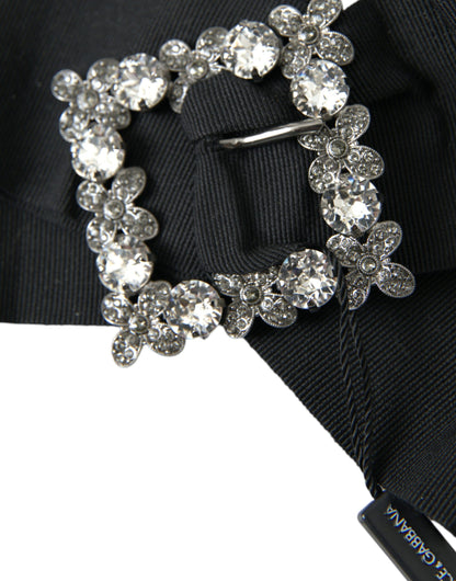  - Black Swarovski Crystal Embellished Hair Clip