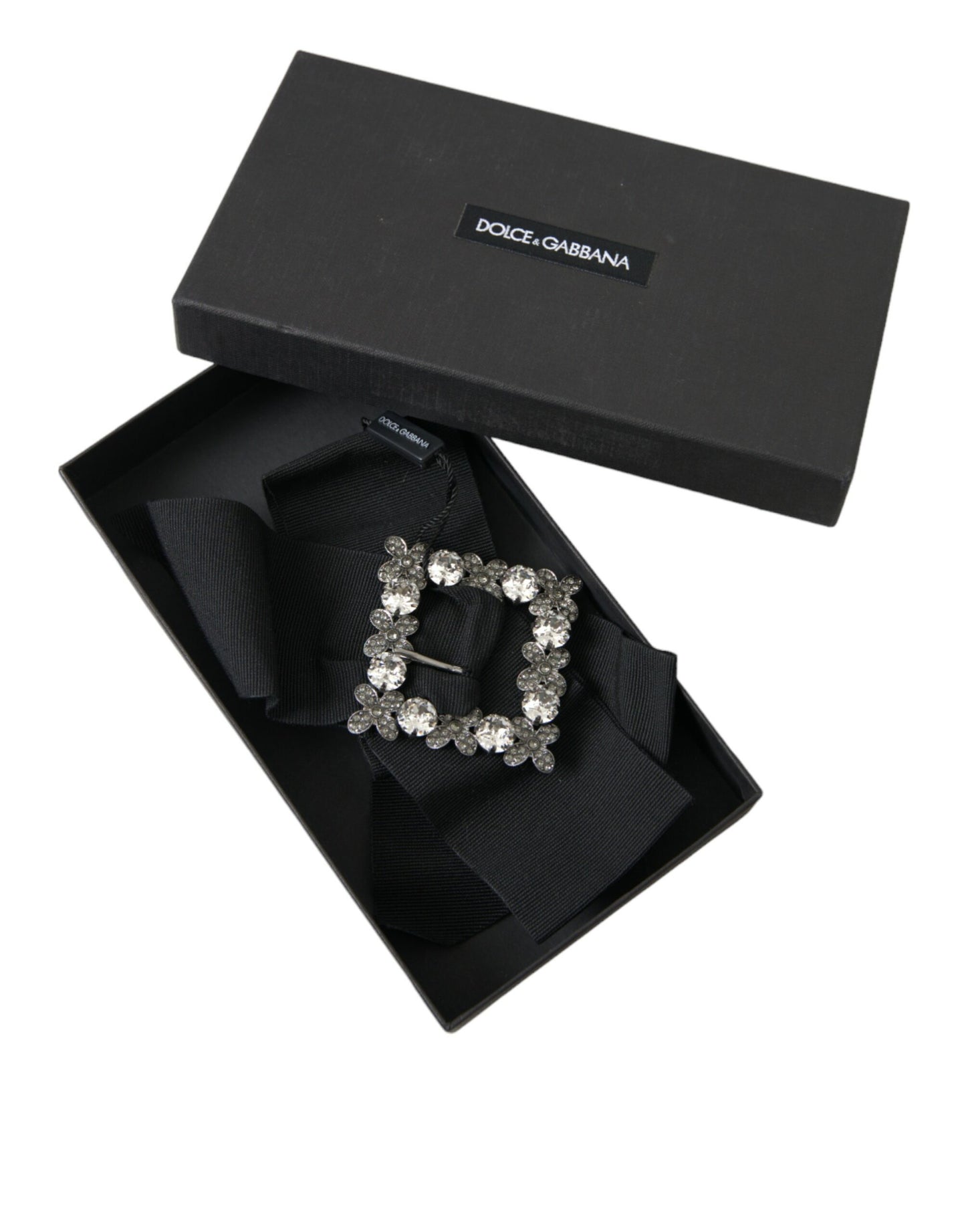  - Black Swarovski Crystal Embellished Hair Clip