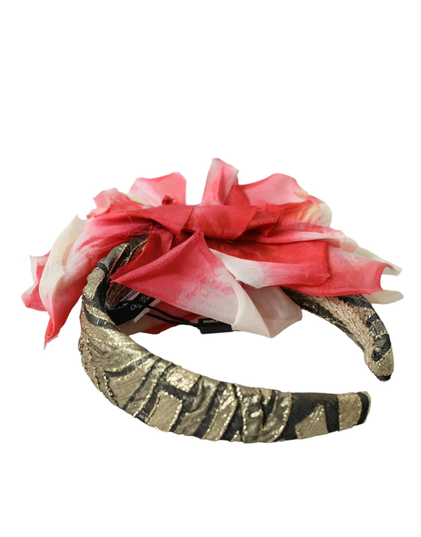  - Multicolor Floral Applique Silk Women Headband Diadem