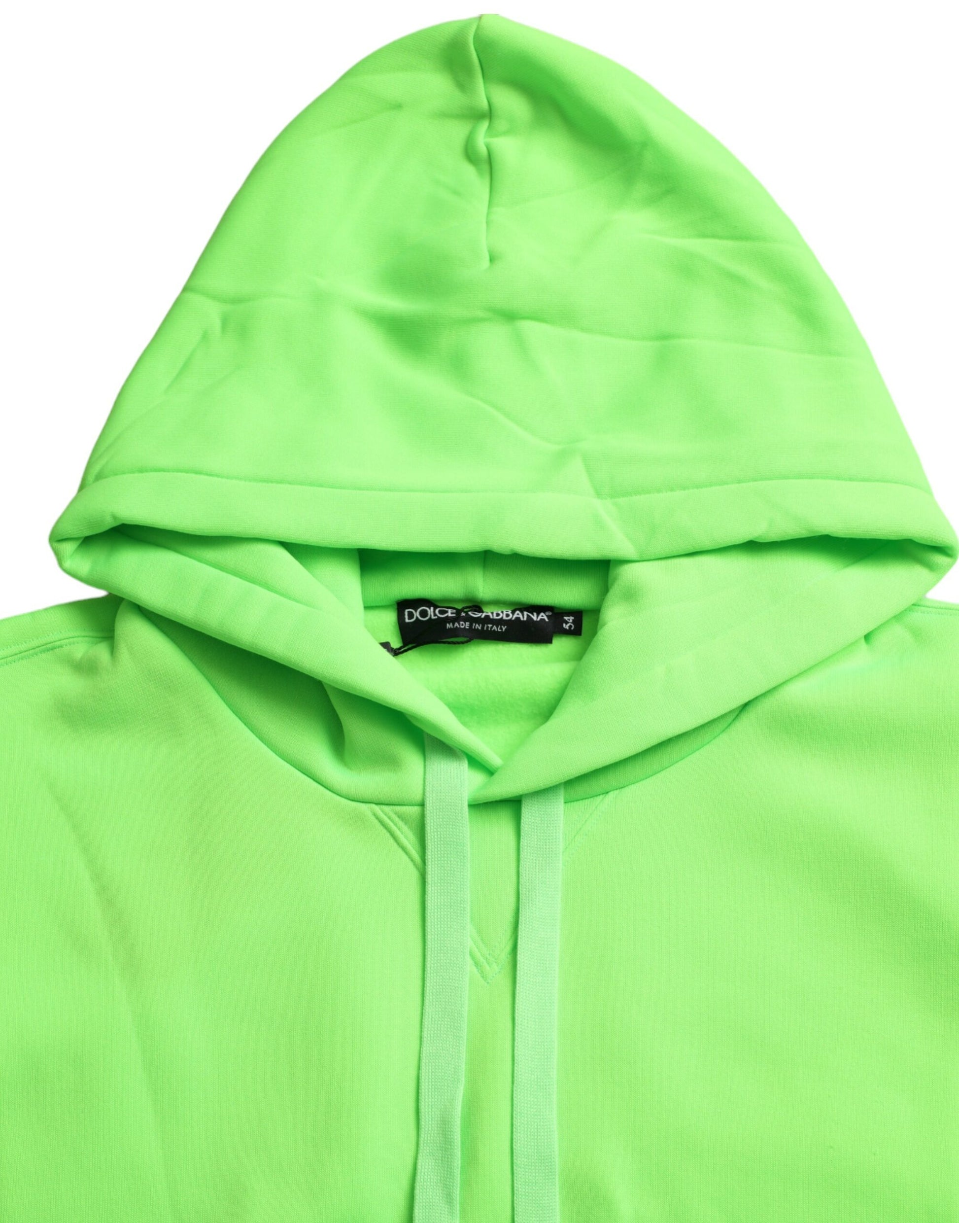 Neon Green Hooded Top Pullover Sweater