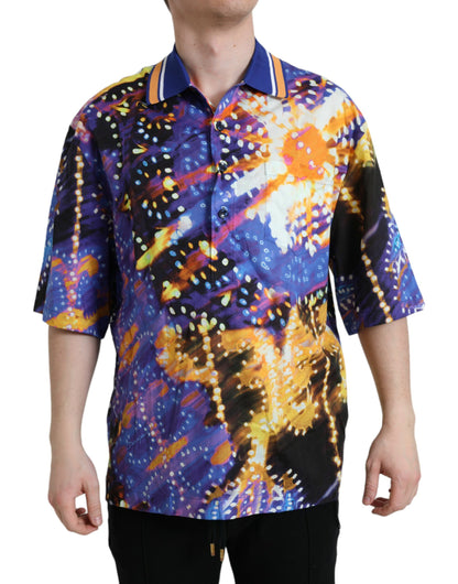  - Multicolor Luminarie Print Cotton Casual Shirt