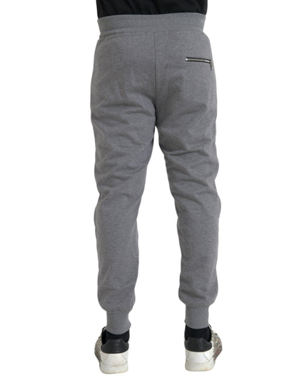  - Gray Cotton Jogger Skinny Sweatpants Pants