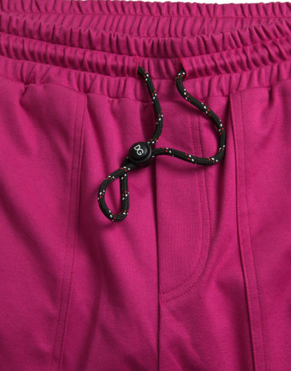  - Pink Logo Cargo Cotton Jogger Sweatpants Pants