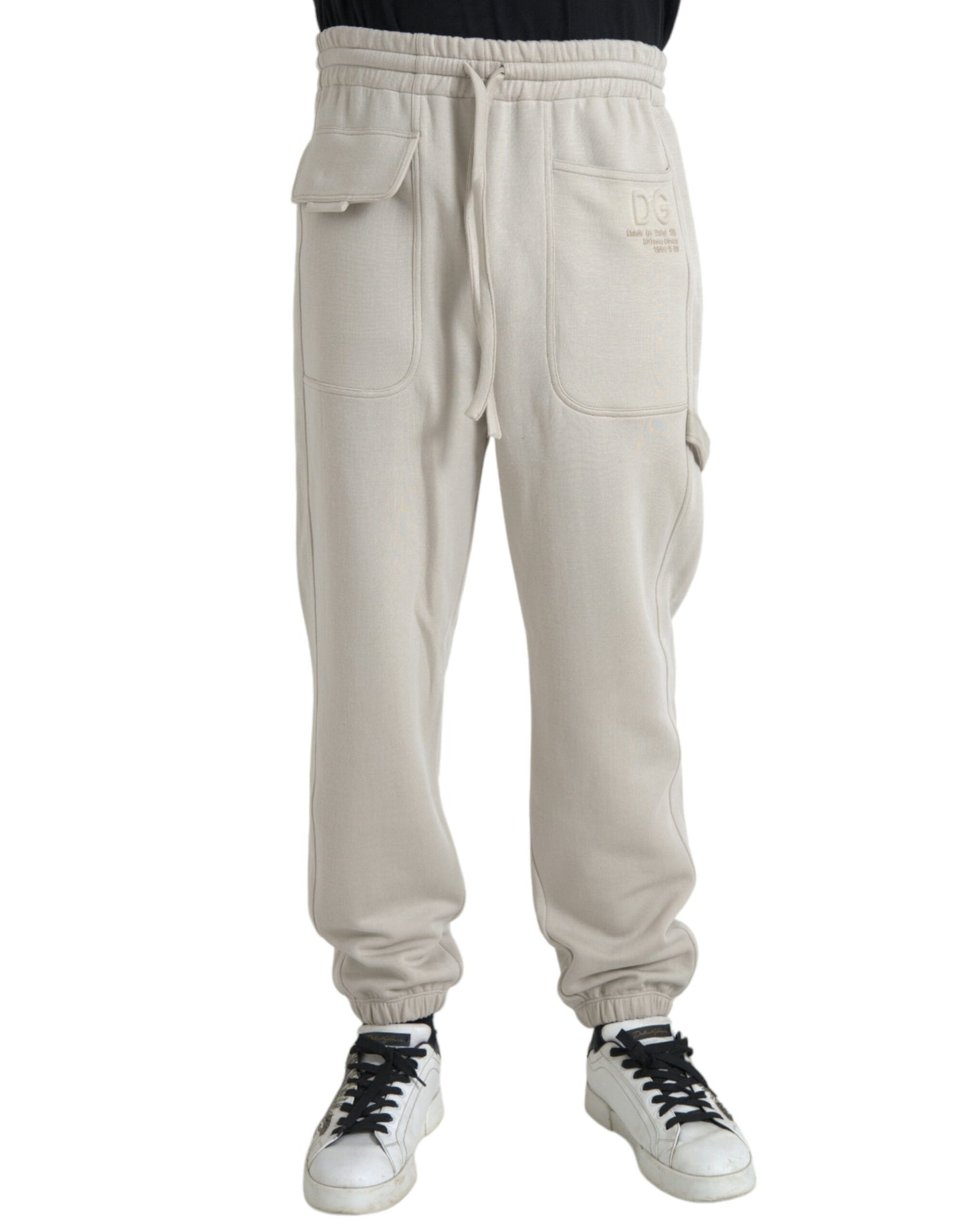  - Off White Viscose Cargo Jogger Sweatpants Pants