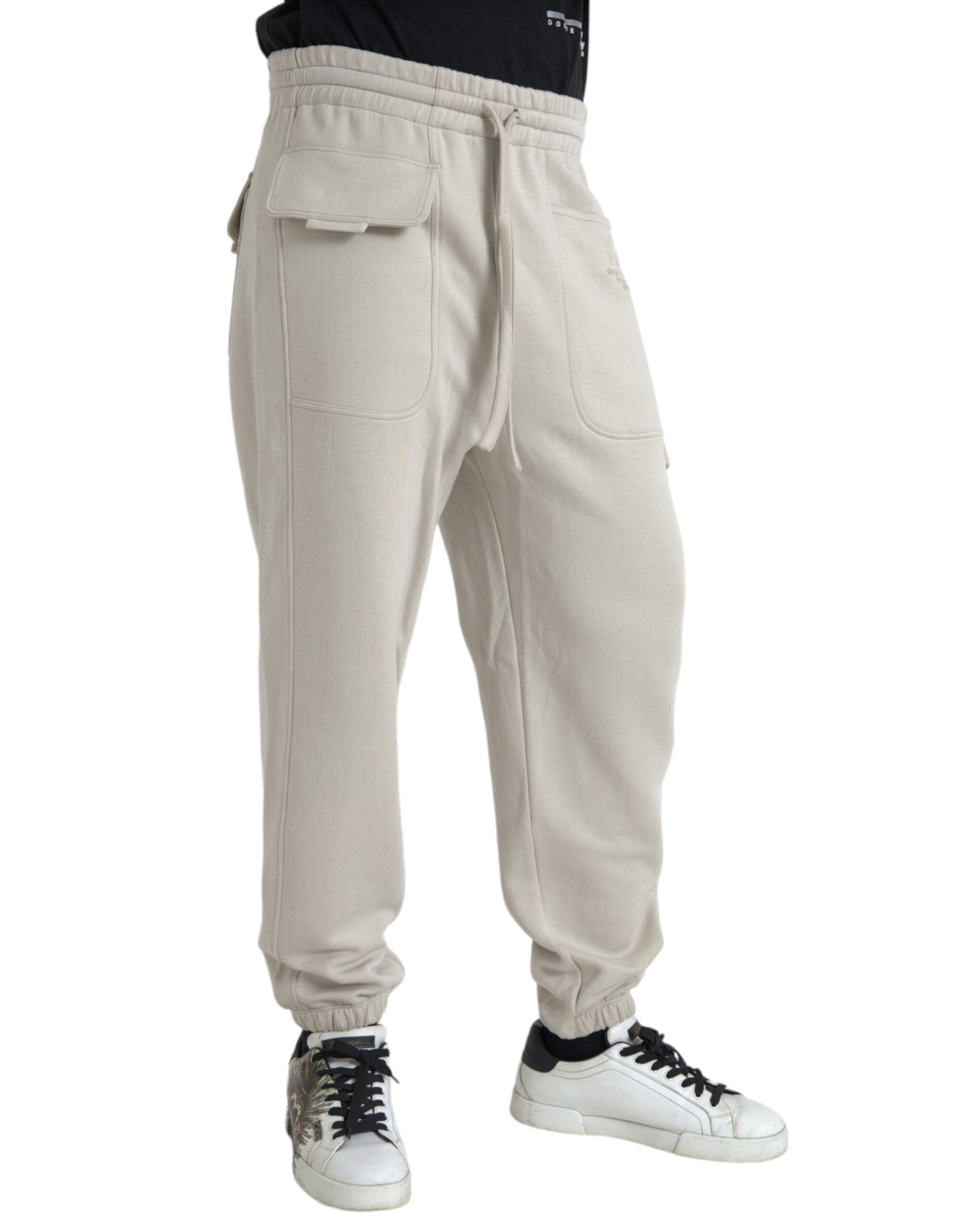  - Off White Viscose Cargo Jogger Sweatpants Pants