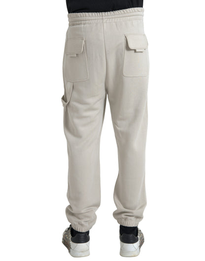  - Off White Viscose Cargo Jogger Sweatpants Pants