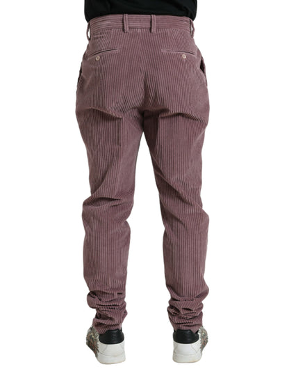  - Purple Corduroy Cotton Stretch Skinny Pants