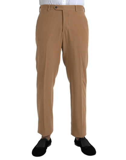  - Beige Cashmere Men Straight Fit Dress Pants