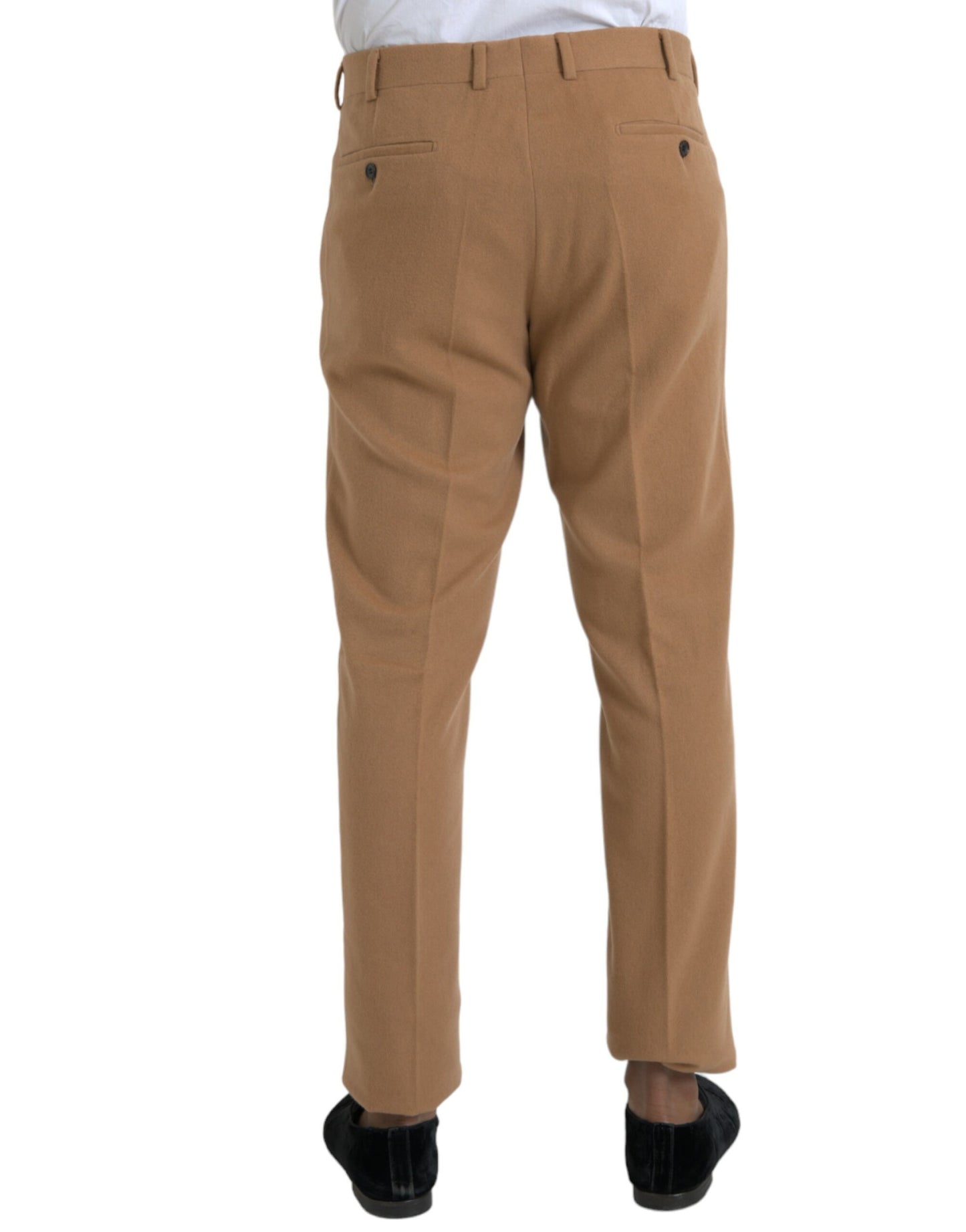  - Beige Cashmere Men Straight Fit Dress Pants