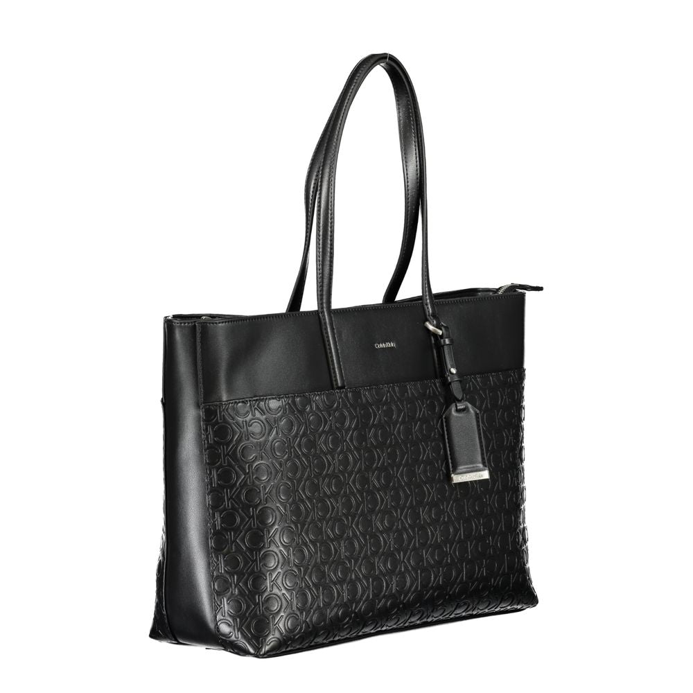 Black Polyester Handbag