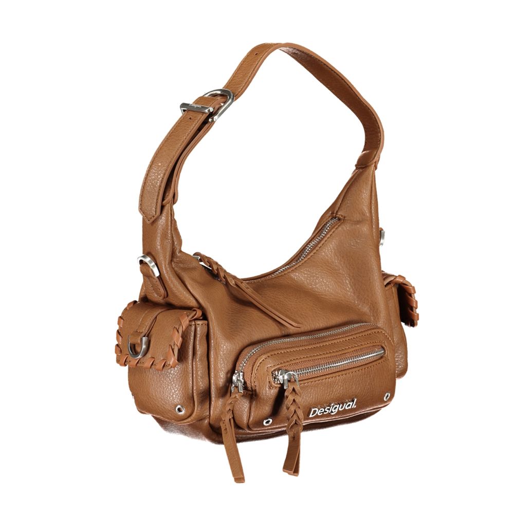 Brown Polyethylene Handbag - The Luxe Alliance