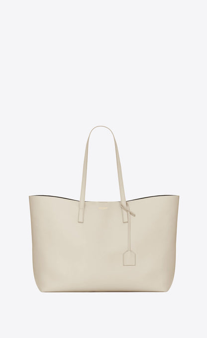  - White Calf Leather Tote Shoulder Bag