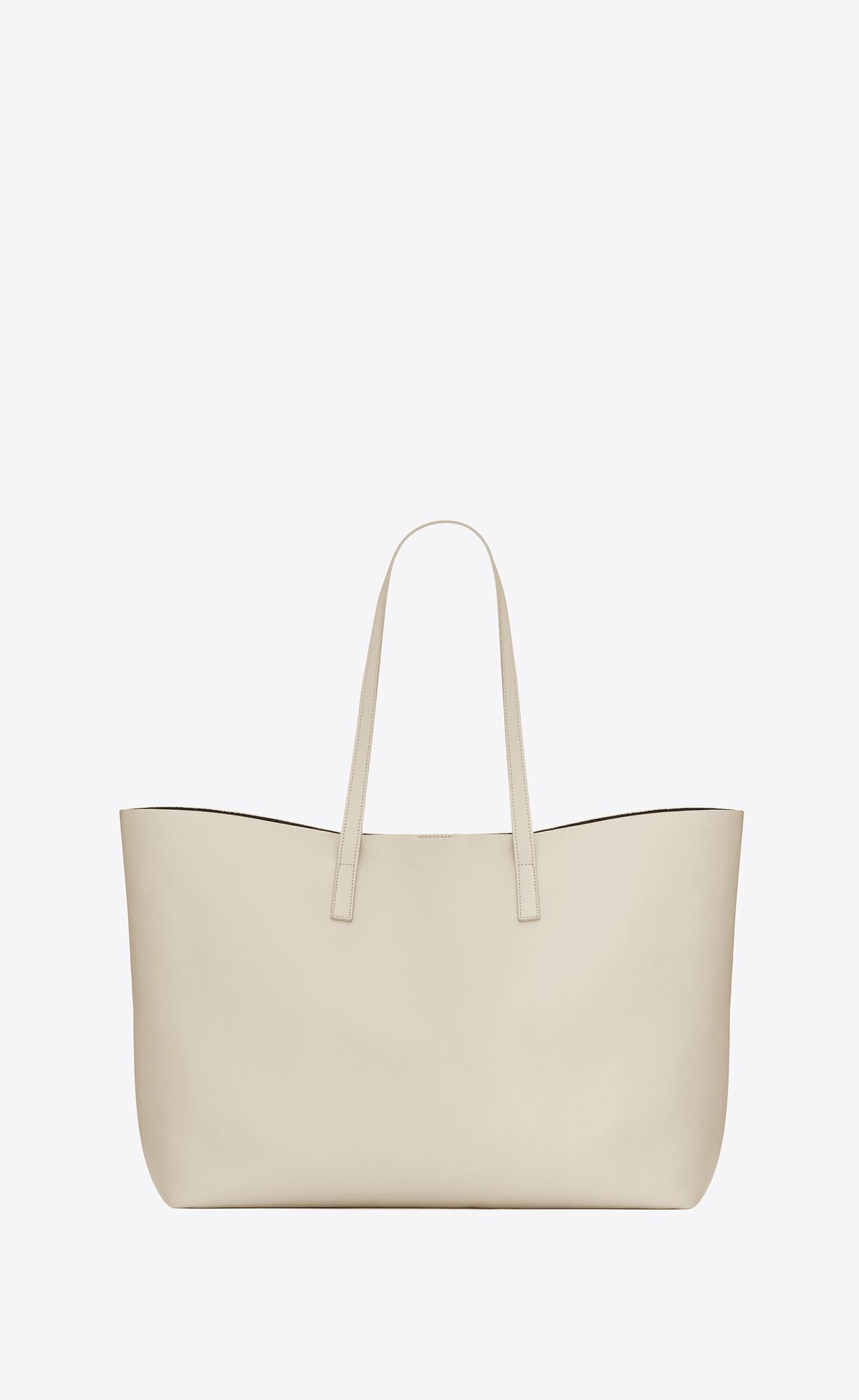  - White Calf Leather Tote Shoulder Bag