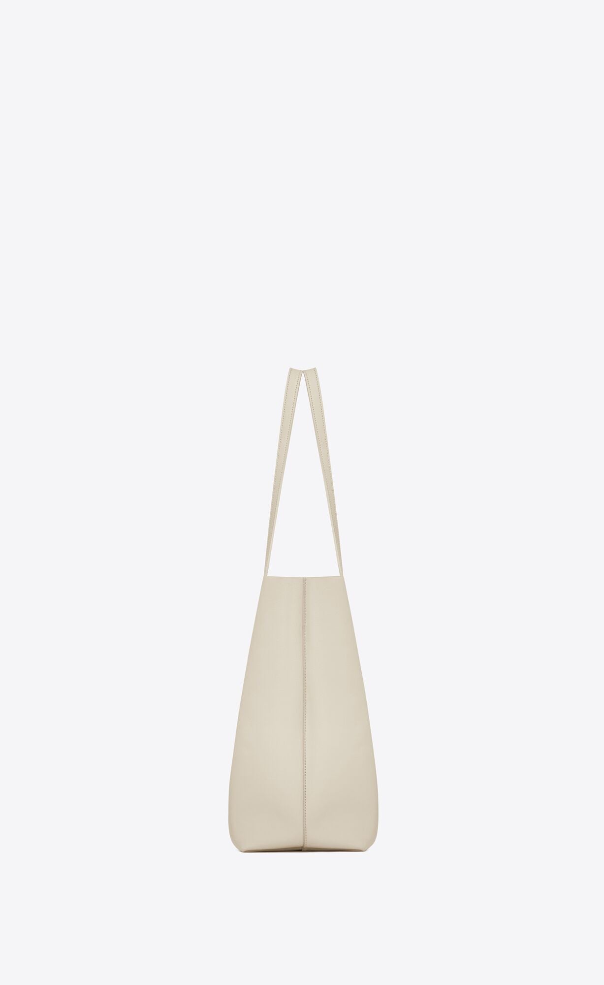  - White Calf Leather Tote Shoulder Bag