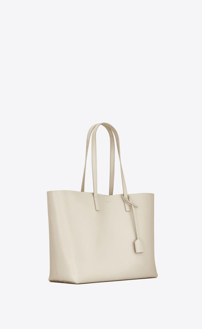  - White Calf Leather Tote Shoulder Bag