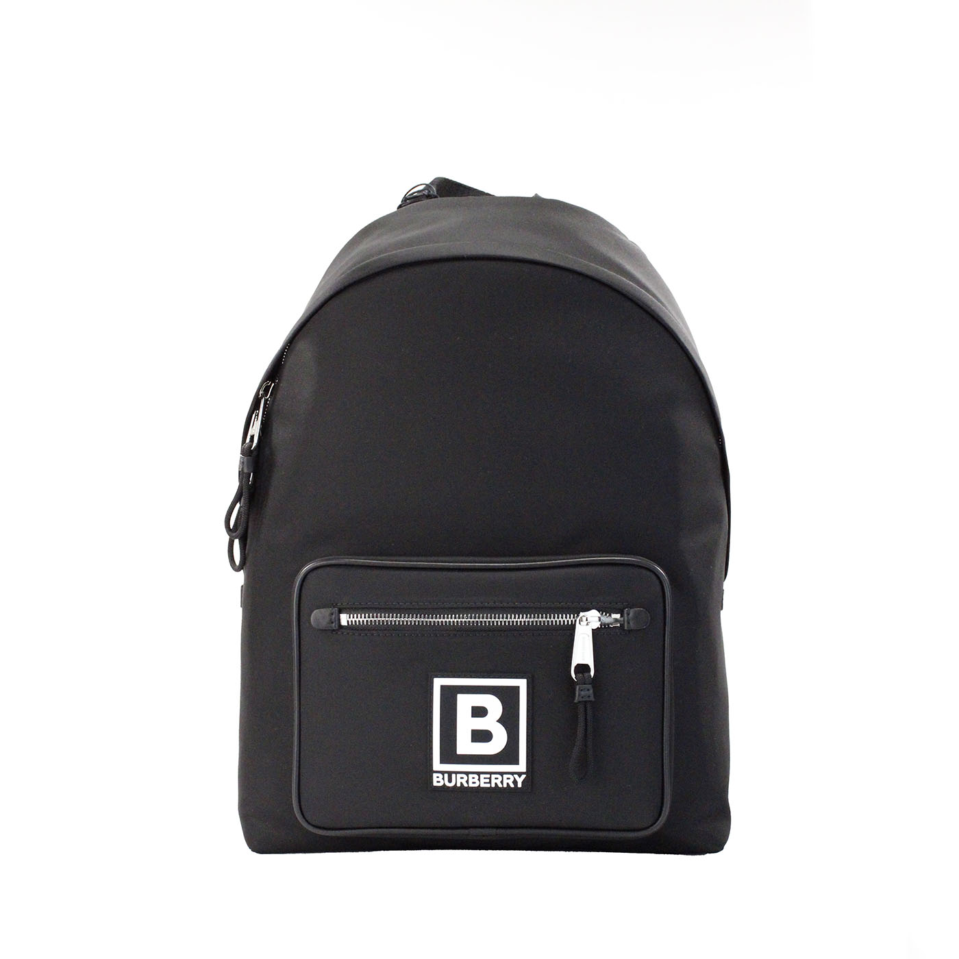  - Abbeydale Branded Stamp Black Nylon Backpack Shoulder Bookbag