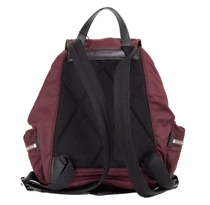  - Medium Burgundy Econyl Nylon Rucksack Drawstring Backpack Bookbag