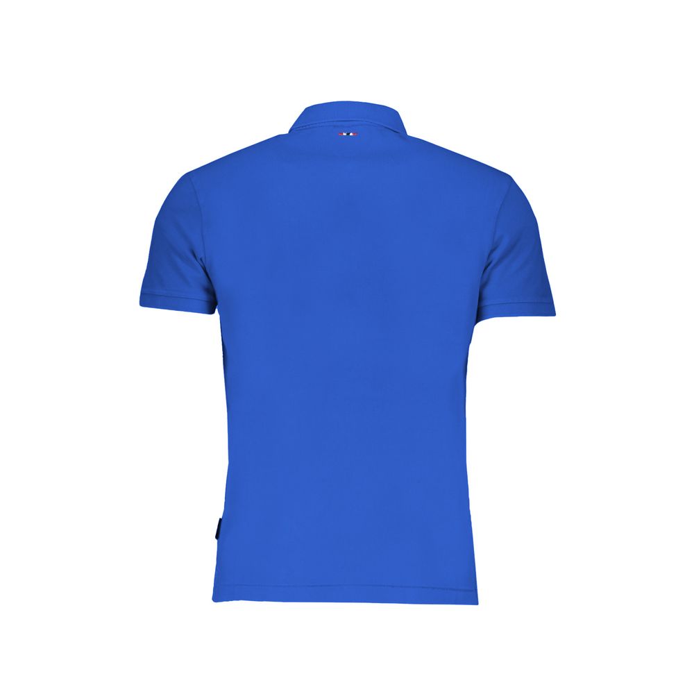 Napapijri Blue Cotton Polo Shirt - Stylish and Comfortable Classic