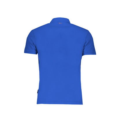 Napapijri Blue Cotton Polo Shirt - Stylish and Comfortable Classic