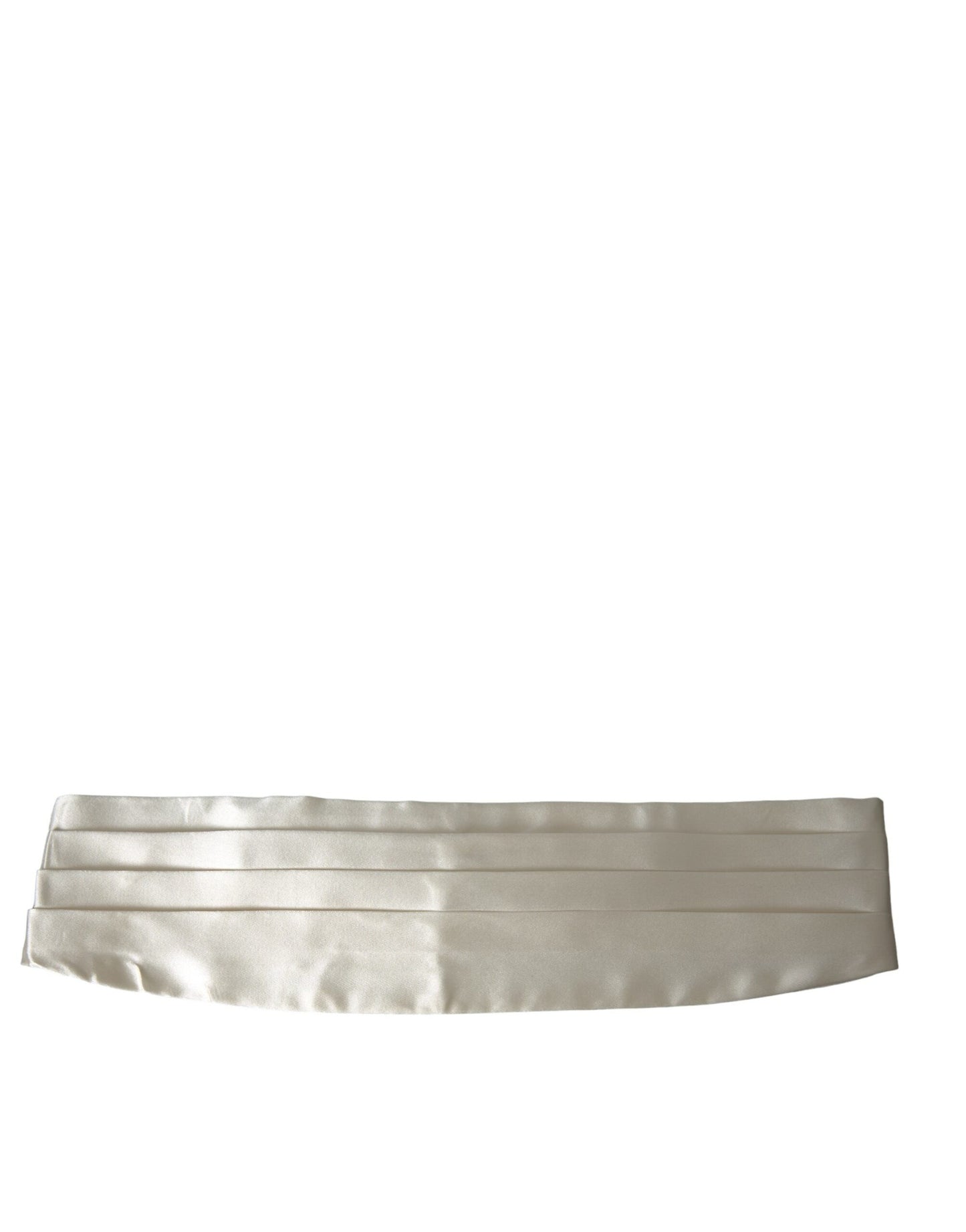  - White Men Wide Waist Silk Belt Cummerbund