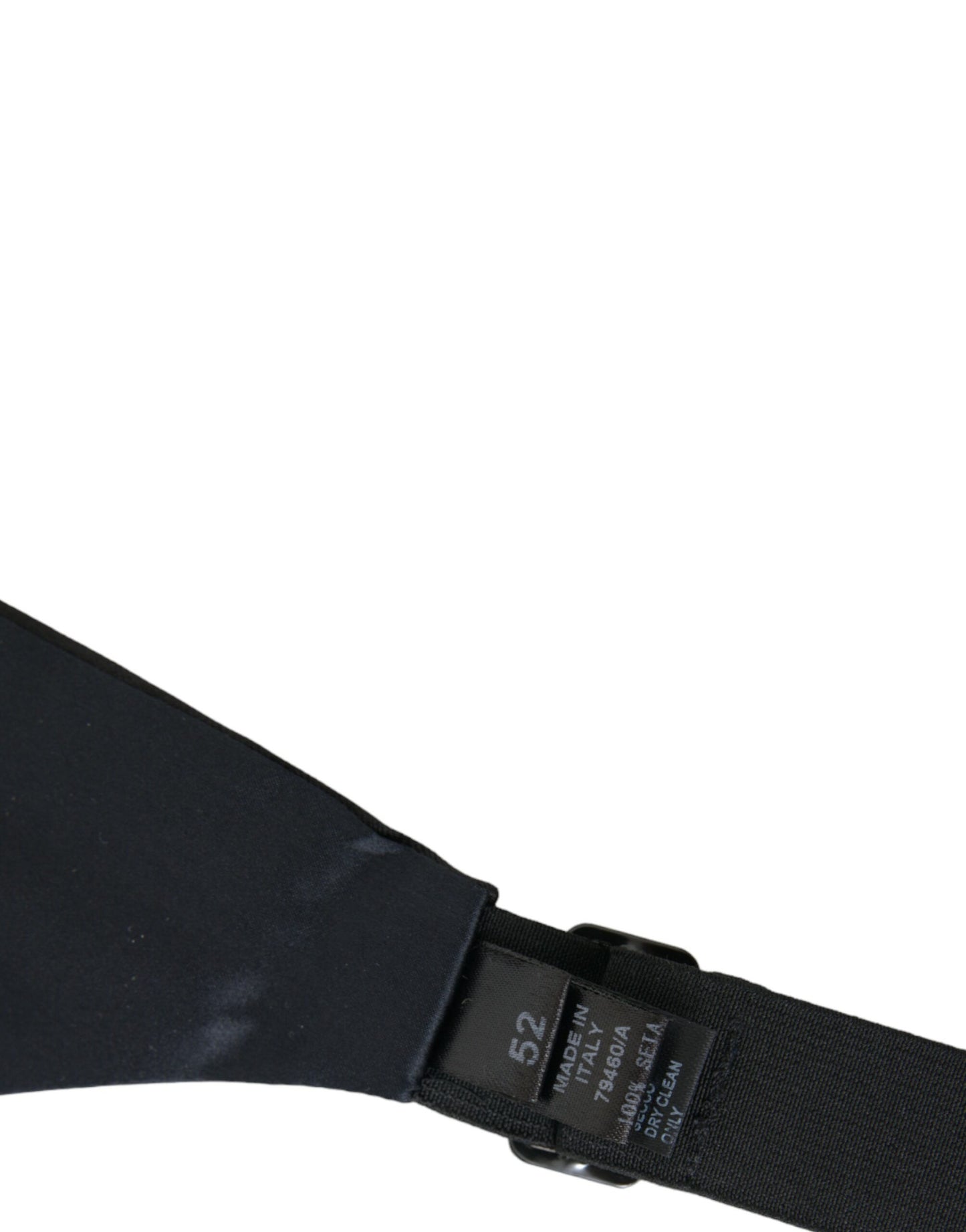  - Black Men Wide Waist Silk Belt Cummerbund