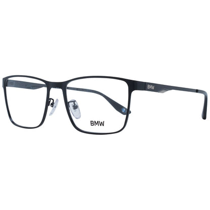 BMW Men's Optical Glasses – Black Square Frame, 55mm