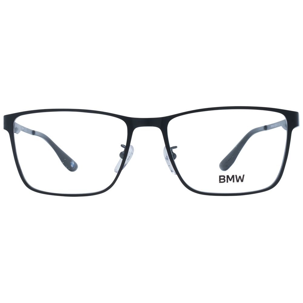 BMW Men's Optical Glasses – Black Square Frame, 55mm