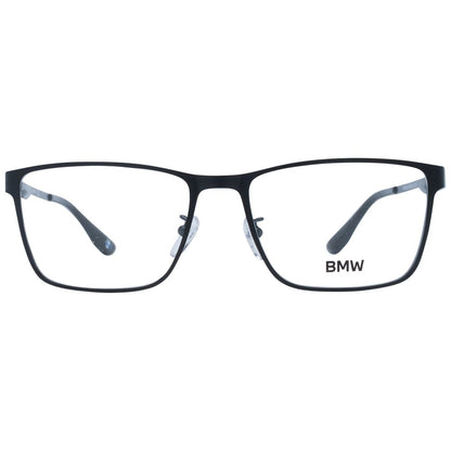 BMW Men's Optical Glasses – Black Square Frame, 55mm