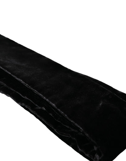  - Black Viscose Wide Waist Women Belt