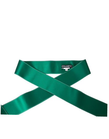  - Green Silk Satin Waist Women Belt