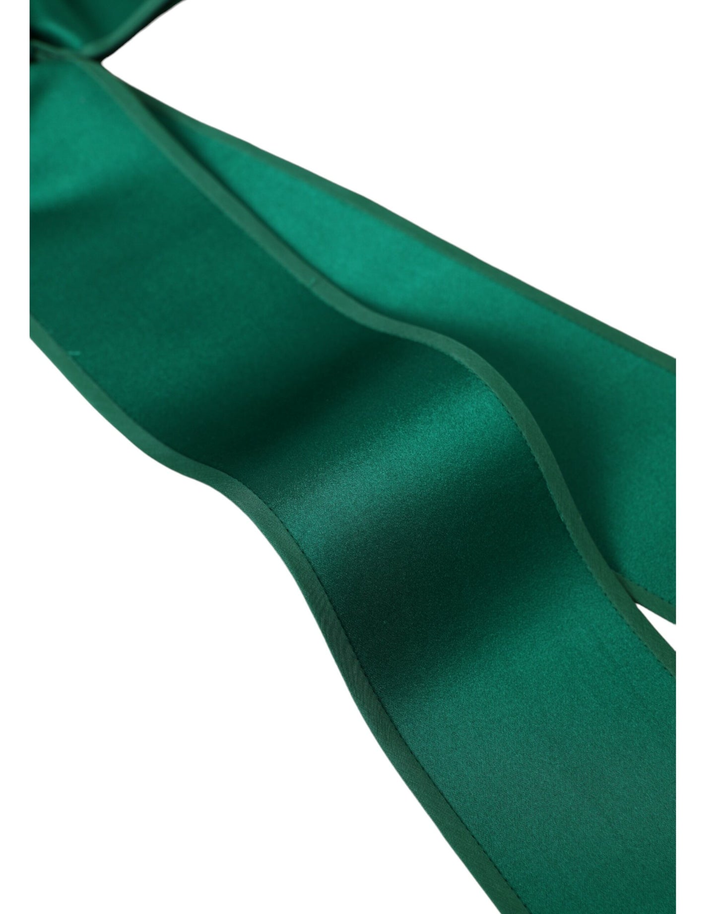  - Green Silk Satin Waist Women Belt