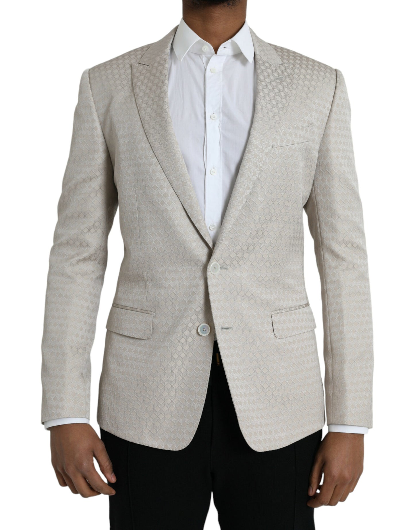  - Beige MARTINI Single Breasted Coat Blazer