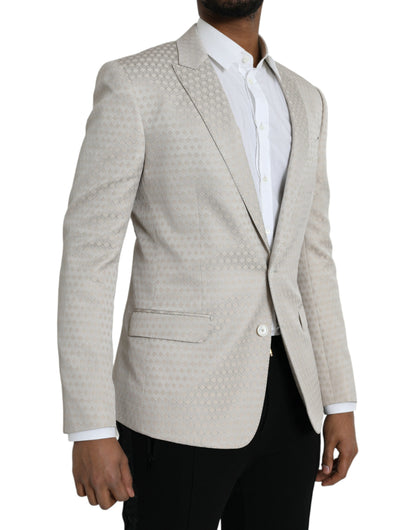  - Beige MARTINI Single Breasted Coat Blazer