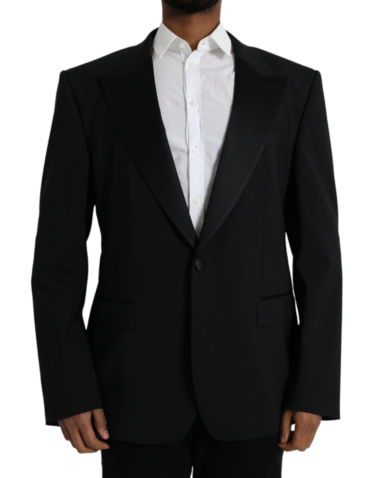  - Black SICILIA Single Breasted Coat Blazer