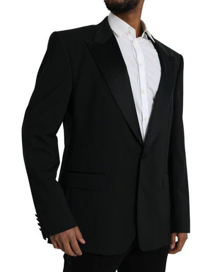  - Black SICILIA Single Breasted Coat Blazer