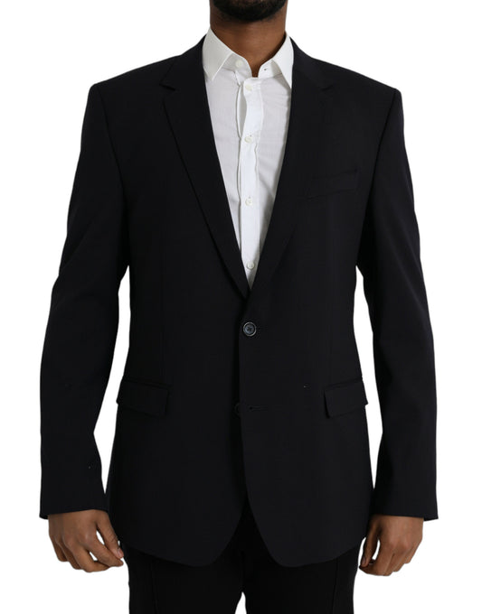  - Black MARTINI Single Breasted Coat Blazer