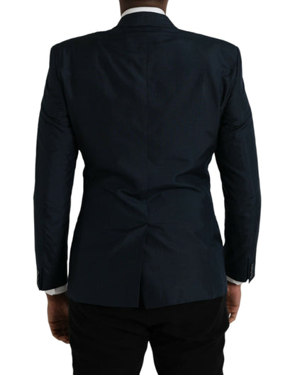  - Blue GOLD Notch Single Breasted Coat Blazer