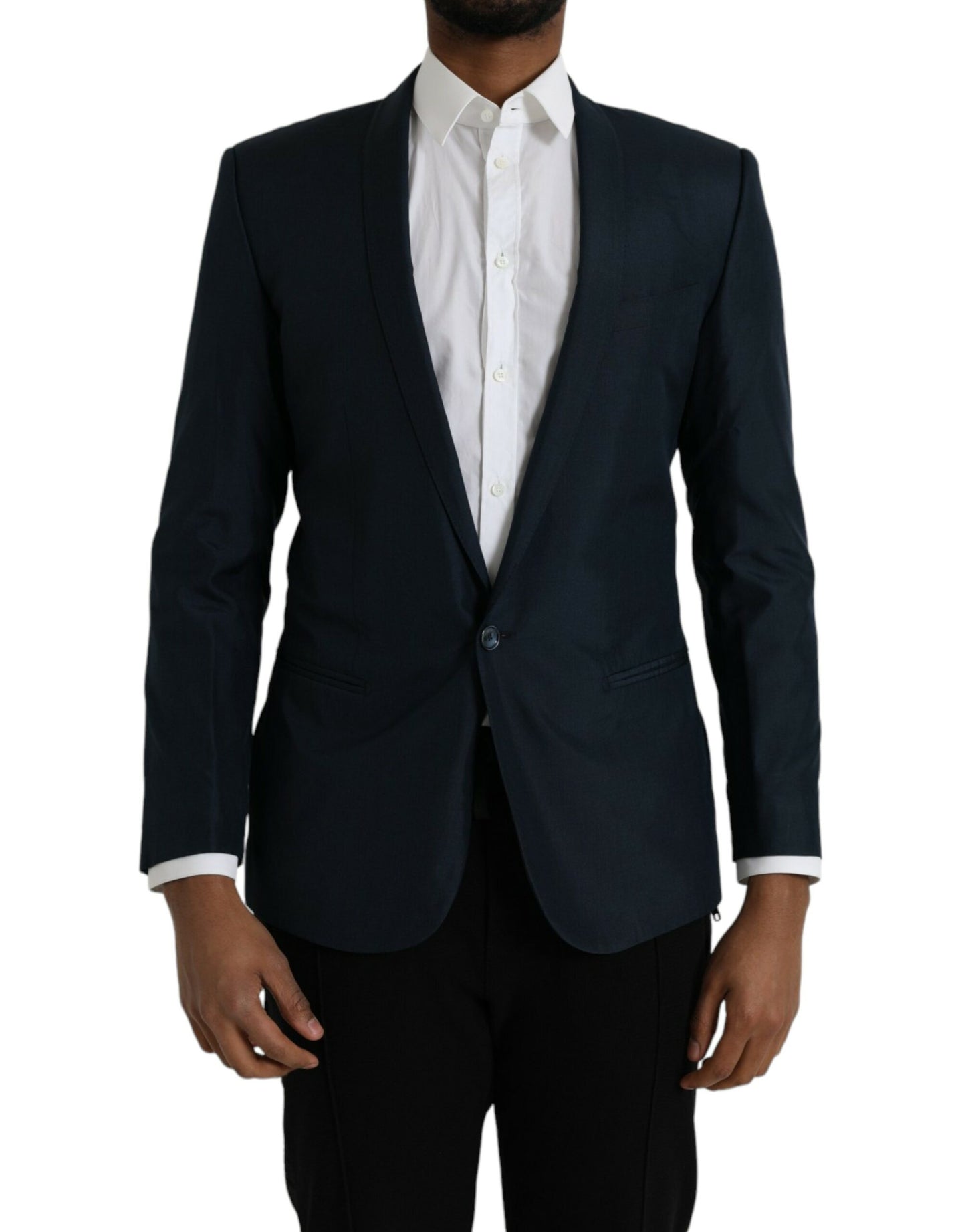  - Blue MARTINI Shawl Single Breasted Blazer