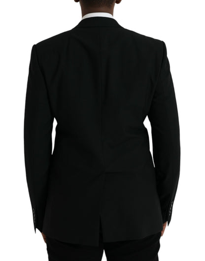  - Black Crown Bee MARTINI Single Breasted Coat Blazer