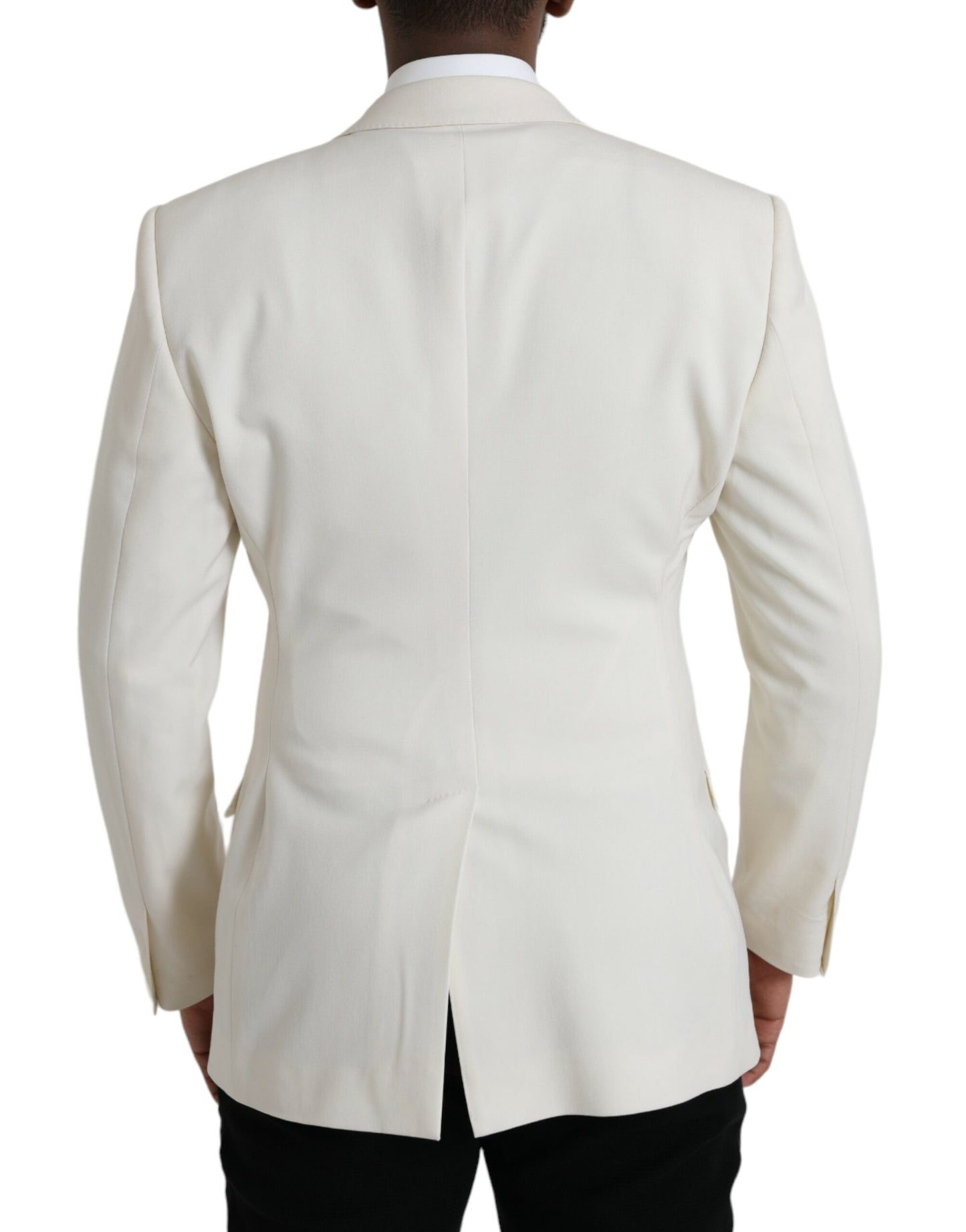  - White Wool MARTINI Double Breasted Blazer