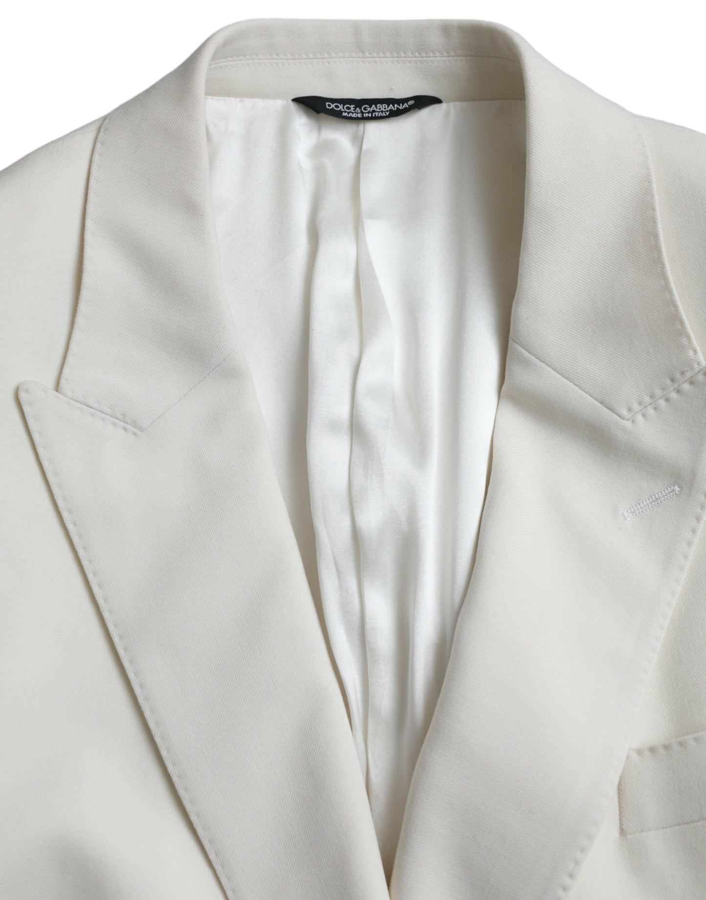  - White Wool MARTINI Double Breasted Blazer