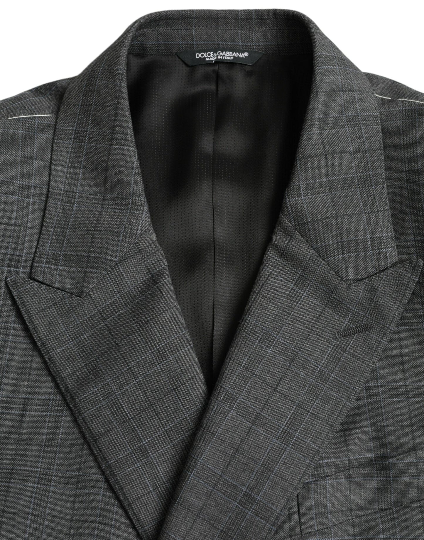  - Gray Plaid Wool MARTINI Formal 2 Piece Suit