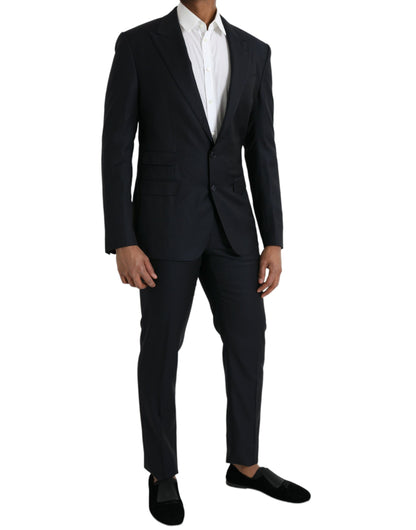  - Dark Blue Wool NAPOLI Formal 2 Piece Suit