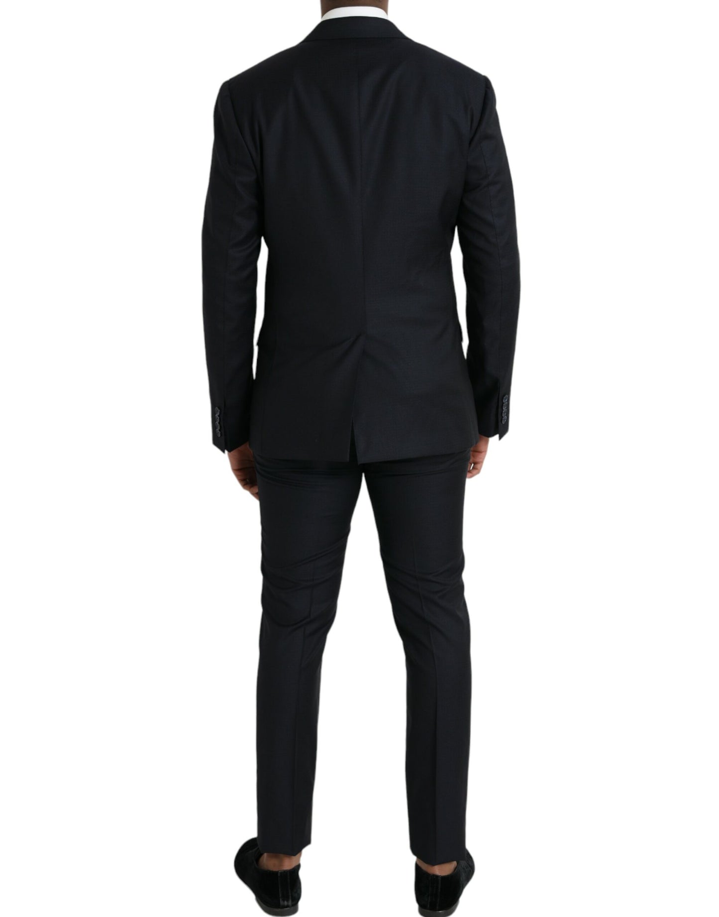  - Dark Blue Wool NAPOLI Formal 2 Piece Suit