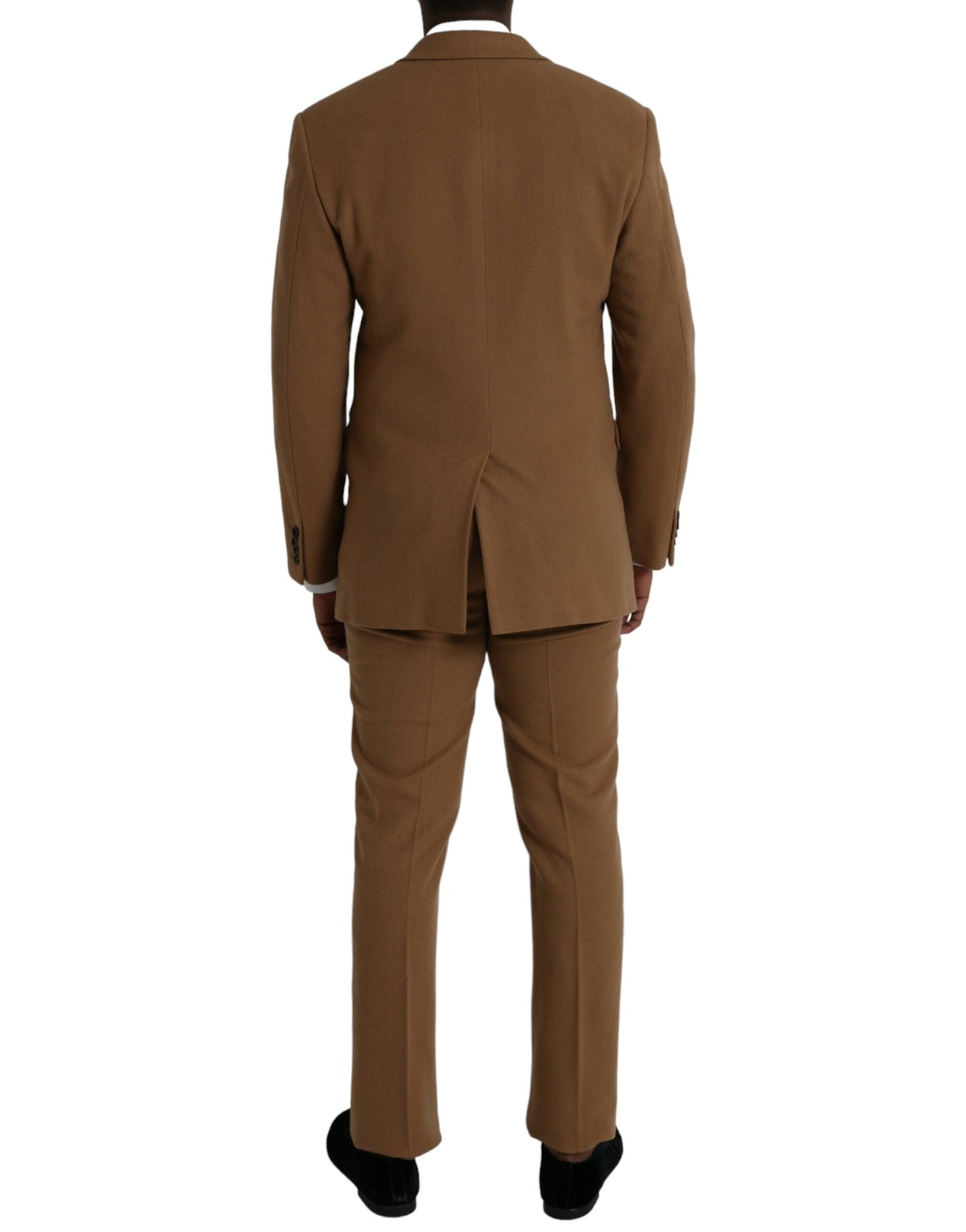  - Brown Cashmere 2 Piece Single Breasted Suit